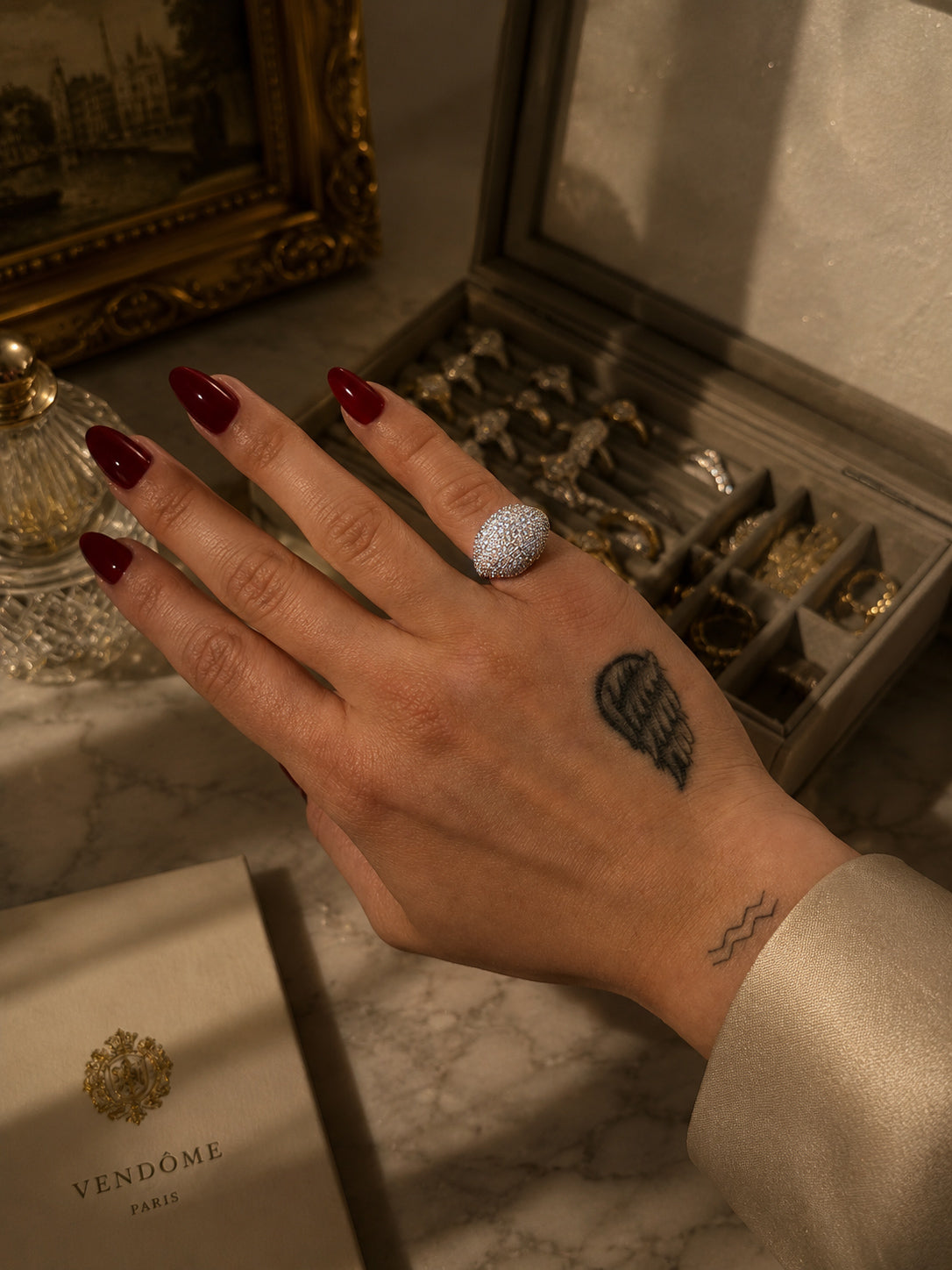 Dome Moissanite Ring