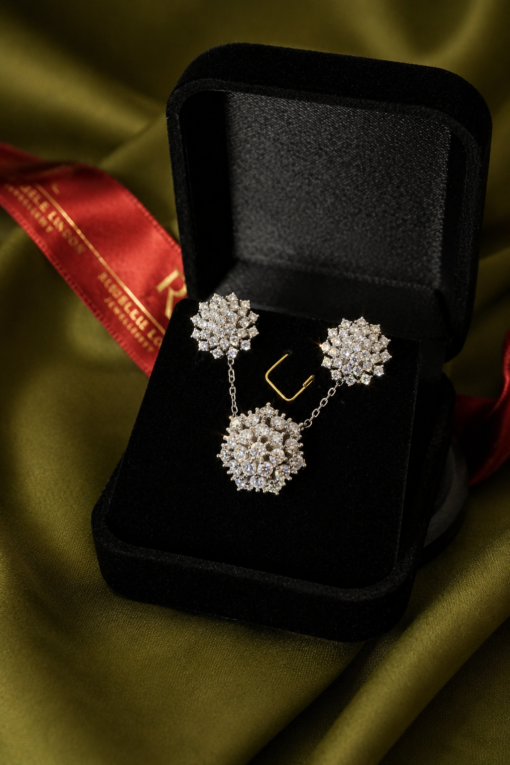 Cluster Moissanite Earrings