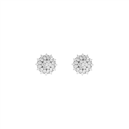Cluster Moissanite Earrings