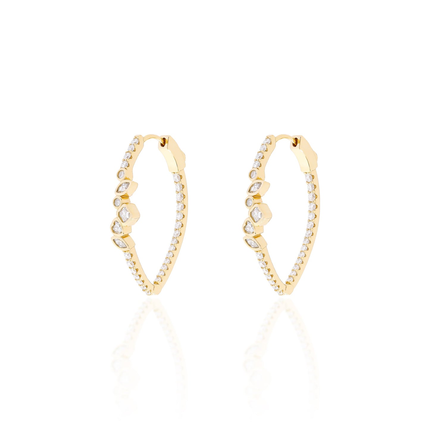 Duchess Moissanite Earrings | 18k Gold Vermeil