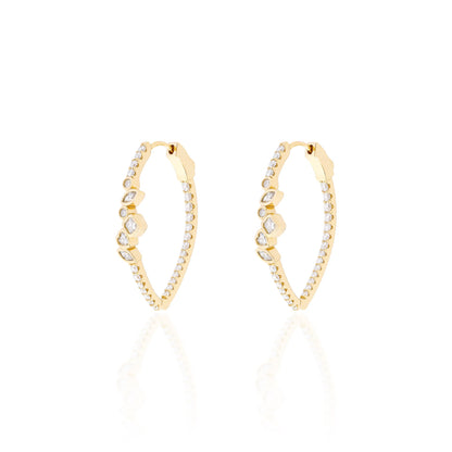Duchess Moissanite Earrings | 18k Gold Vermeil