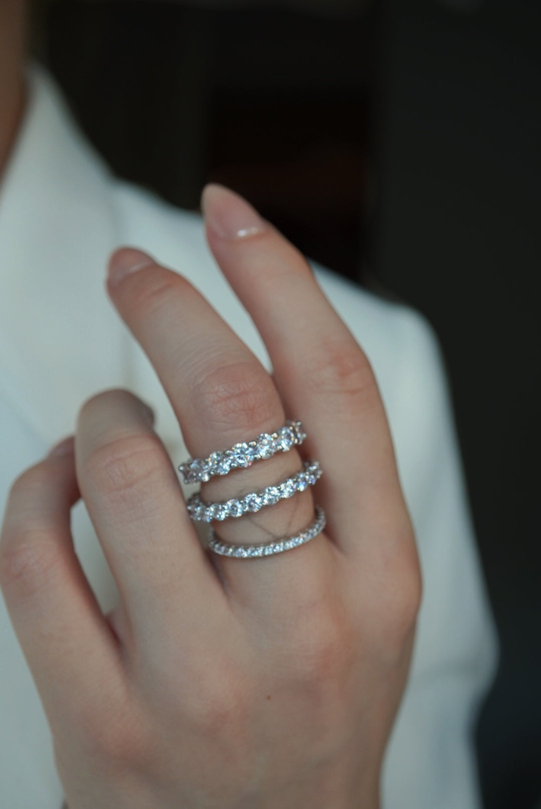 Anne 4mm Pavé Ring