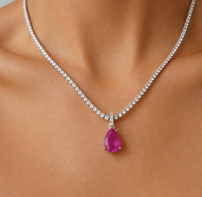 Rosebury Natural Pink Sapphire Pendant