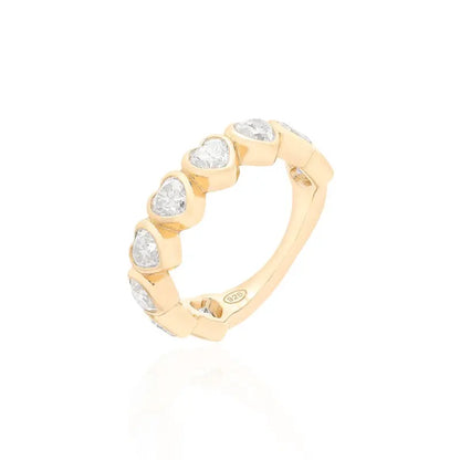 Windsor Heart Moissanite Eternity Ring