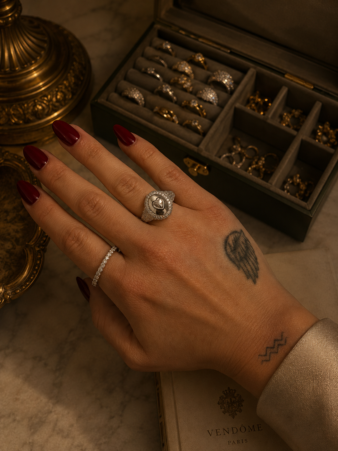 Belgravia Heart Moissanite Ring