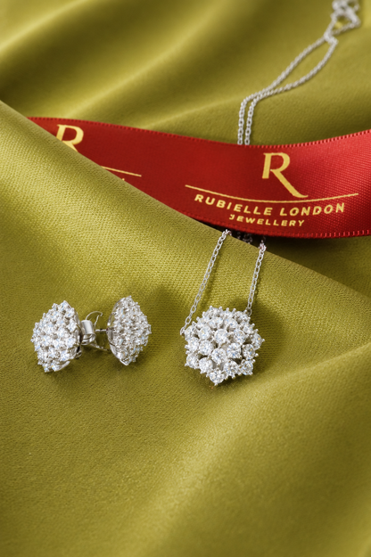 Cluster Moissanite Necklace