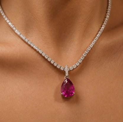 Rosebury Natural Pink Sapphire Pendant