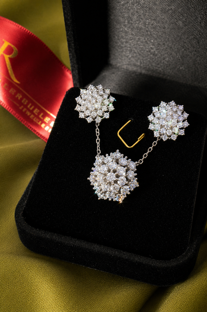 Cluster Moissanite Necklace