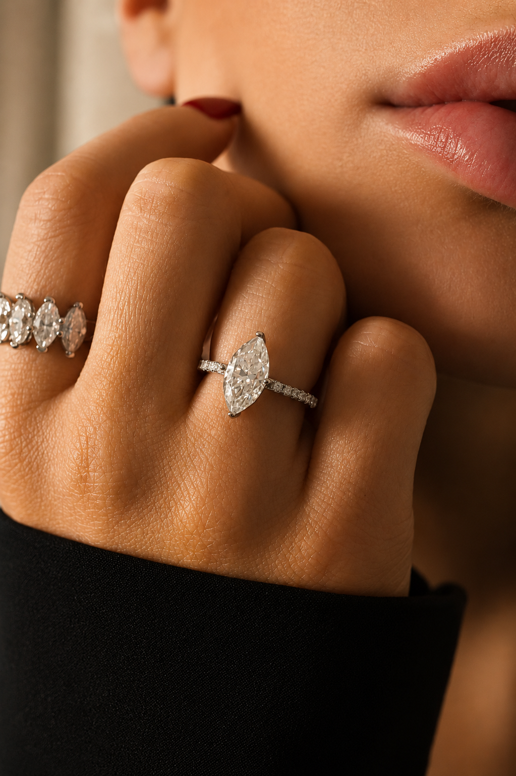 Héritage Marquise Moissanite Ring