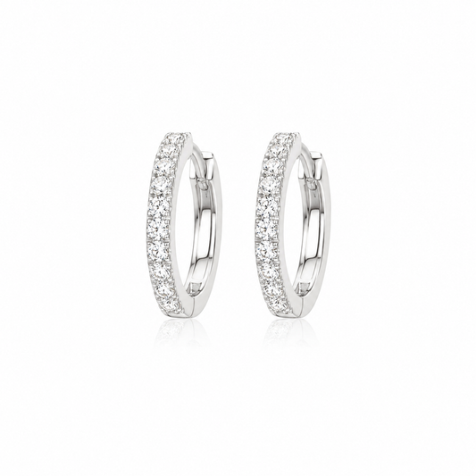 Mayfair Essential Moissanite Hoops