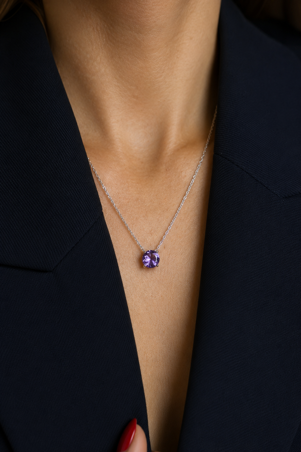 Gaia Natural Amethyst Necklace