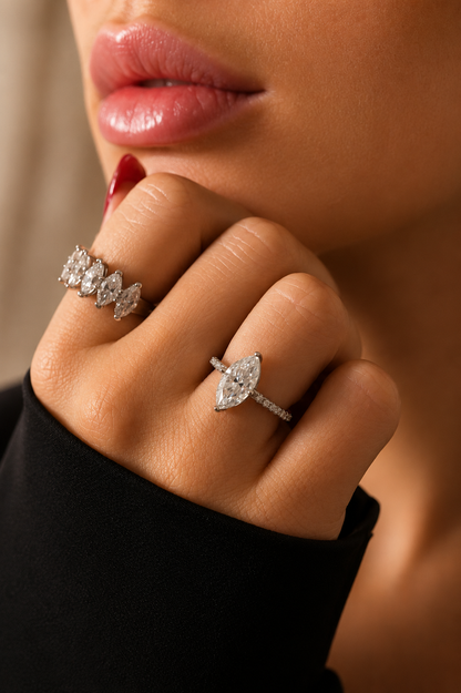 Héritage Marquise Moissanite Ring