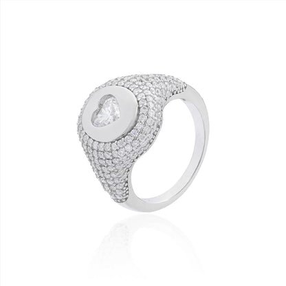 Belgravia Heart Moissanite Ring