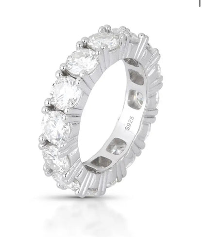 Moissanite Full Eternity Ring | 4mm