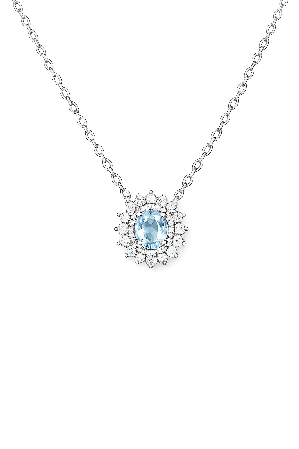 Gaia Soleil Natural Aquamarine Necklace