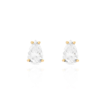 Kensington Pear Moissanite Studs