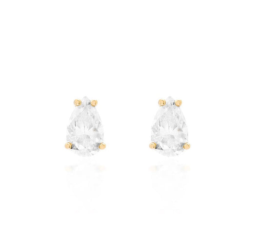 Kensington Pear Moissanite Studs