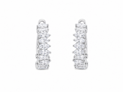 Mayfair Marquise Hoop Earrings
