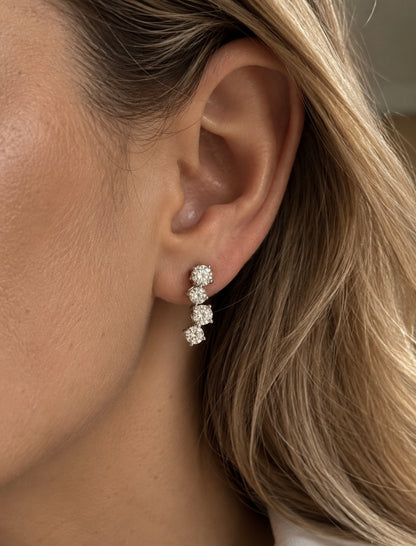 Moissanite Cascade Earrings