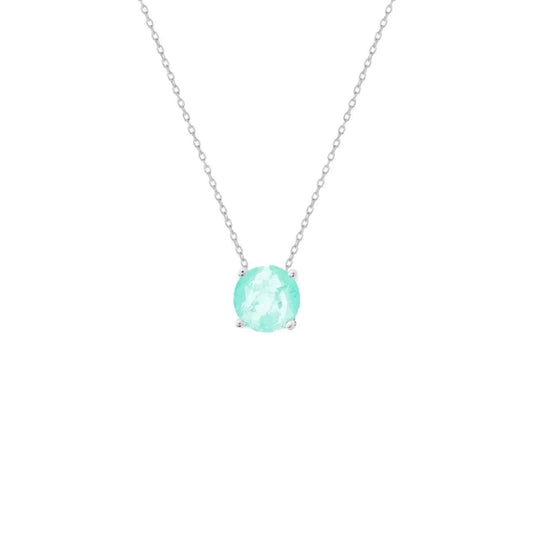 Chelsea 8mm Natural Colombian Emerald Necklace