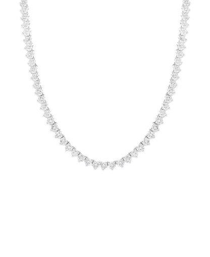 Anne 3mm Moissanite Riviera Necklace