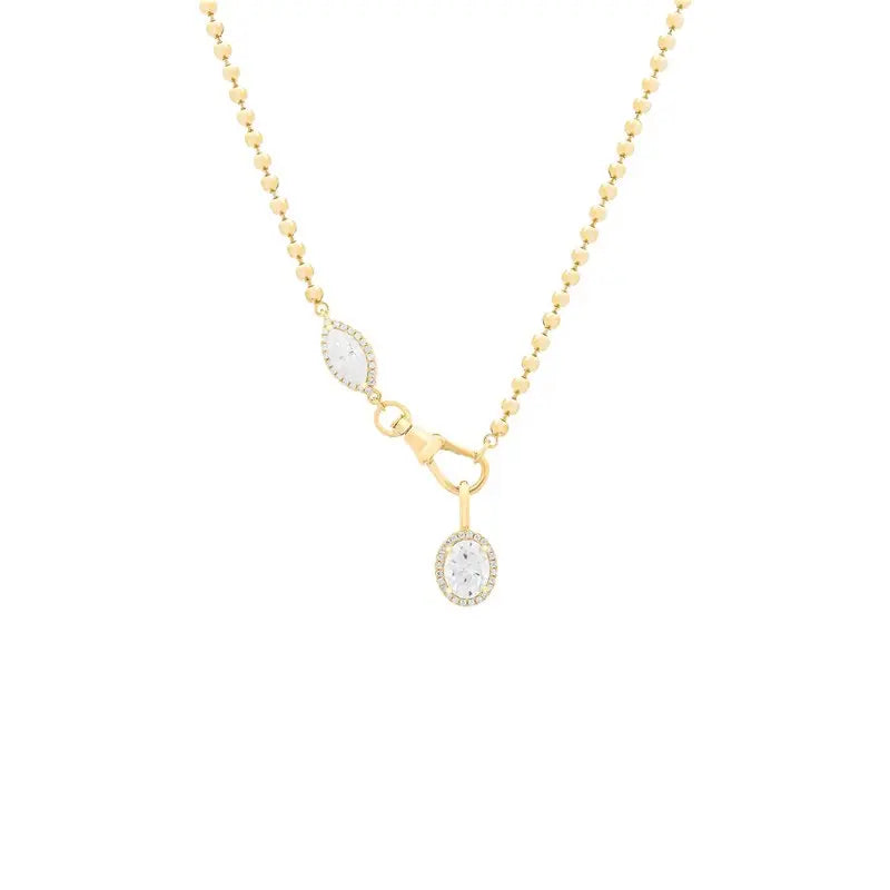 Sélène Duo Moissanite Necklace