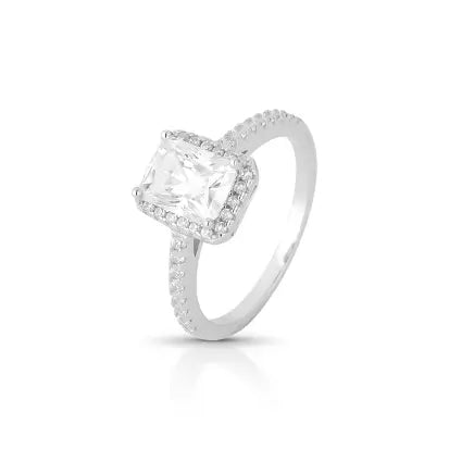 Heiress Emerald Cut Moissanite Ring