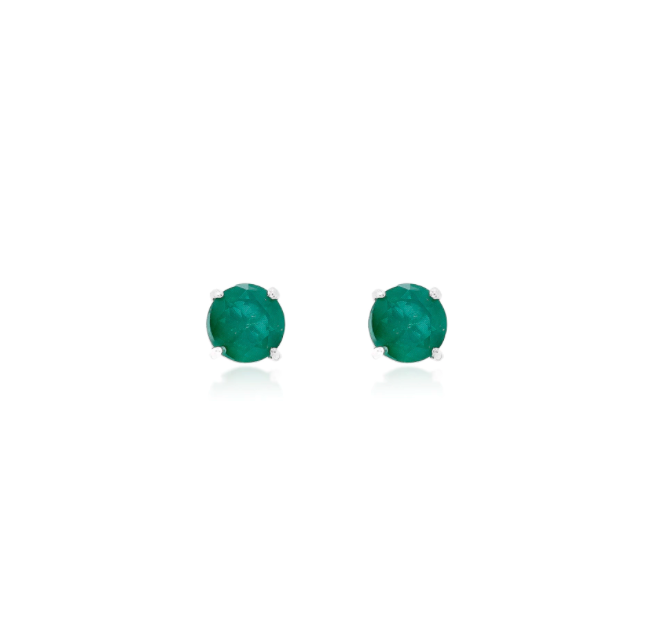 Chelsea 8mm Emerald Fusion Studs
