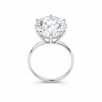 Sovereign 14mm Moissanite Solitaire Ring