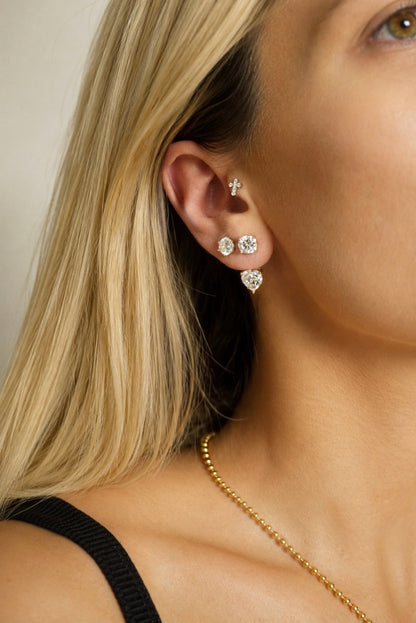 Heart Majesty Moissanite Earrings