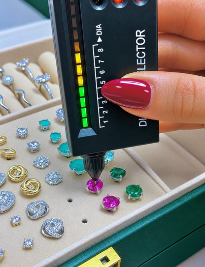 Chelsea 6mm Lab-Grown Pink Sapphire Studs