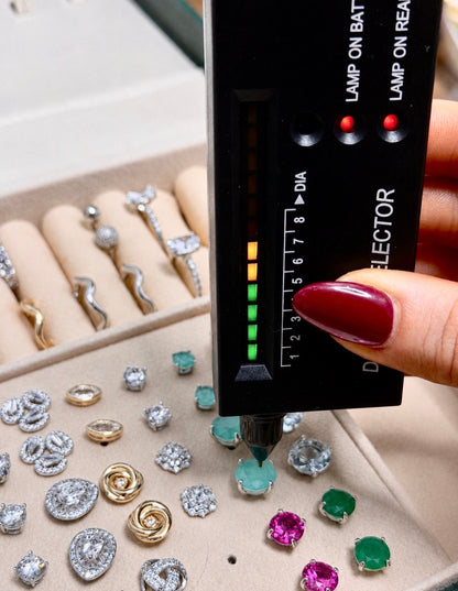 Chelsea 6mm Natural Colombian Emerald Studs