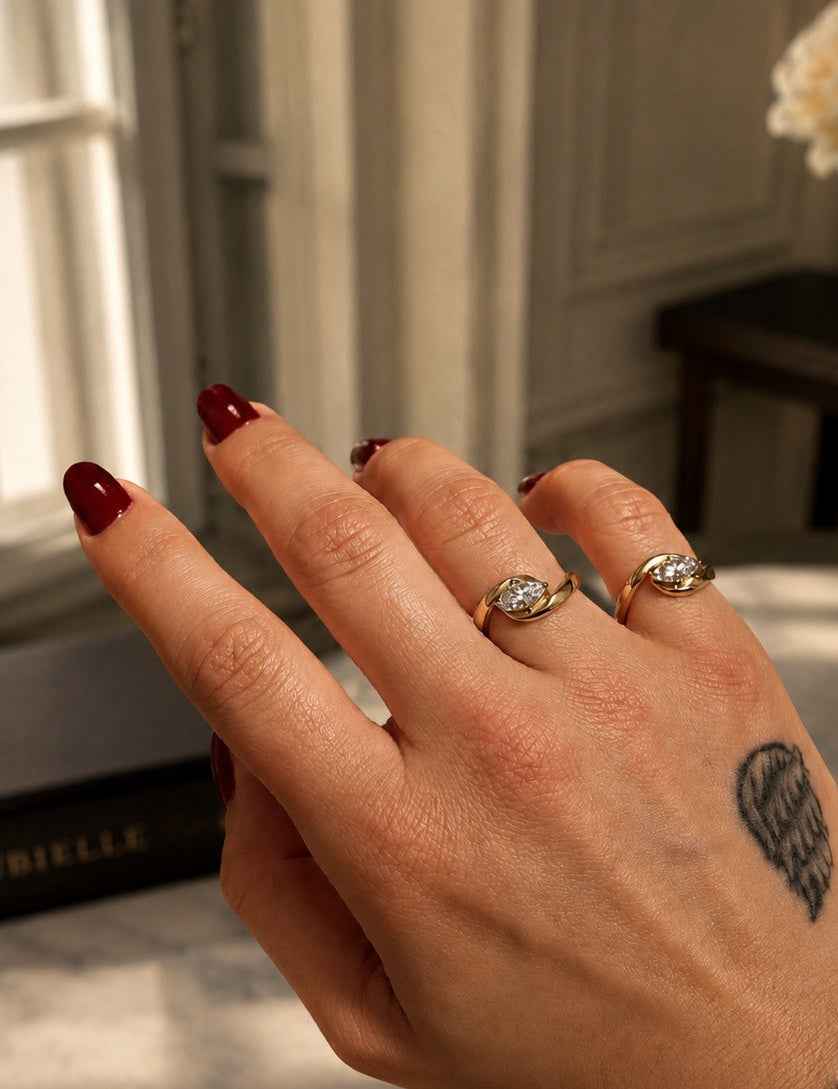 Kensington Marquise Moissanite Ring | Pinky Ring