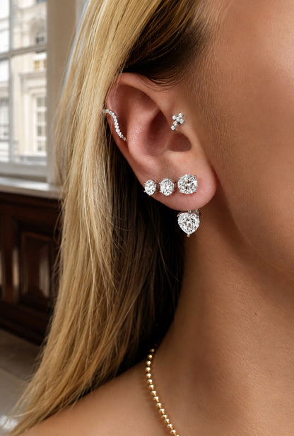 Heart Majesty Moissanite Earrings
