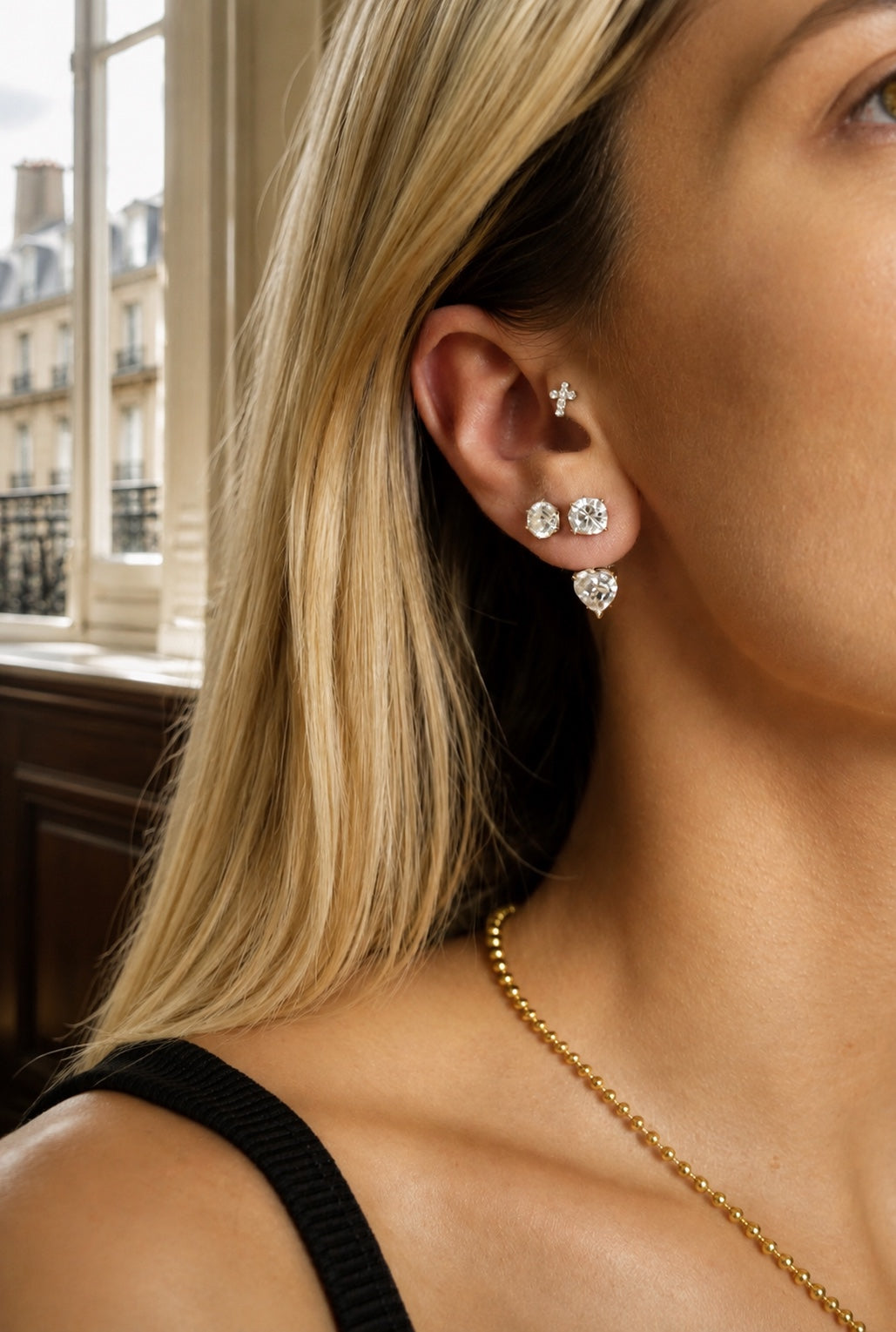 Heart Majesty Moissanite Earrings