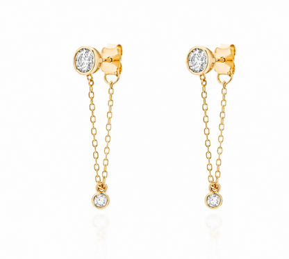 Sovereign Flow Moissanite Earrings