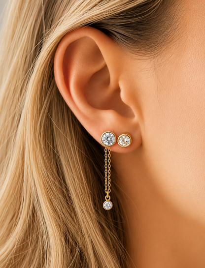 Sovereign Flow Moissanite Earrings