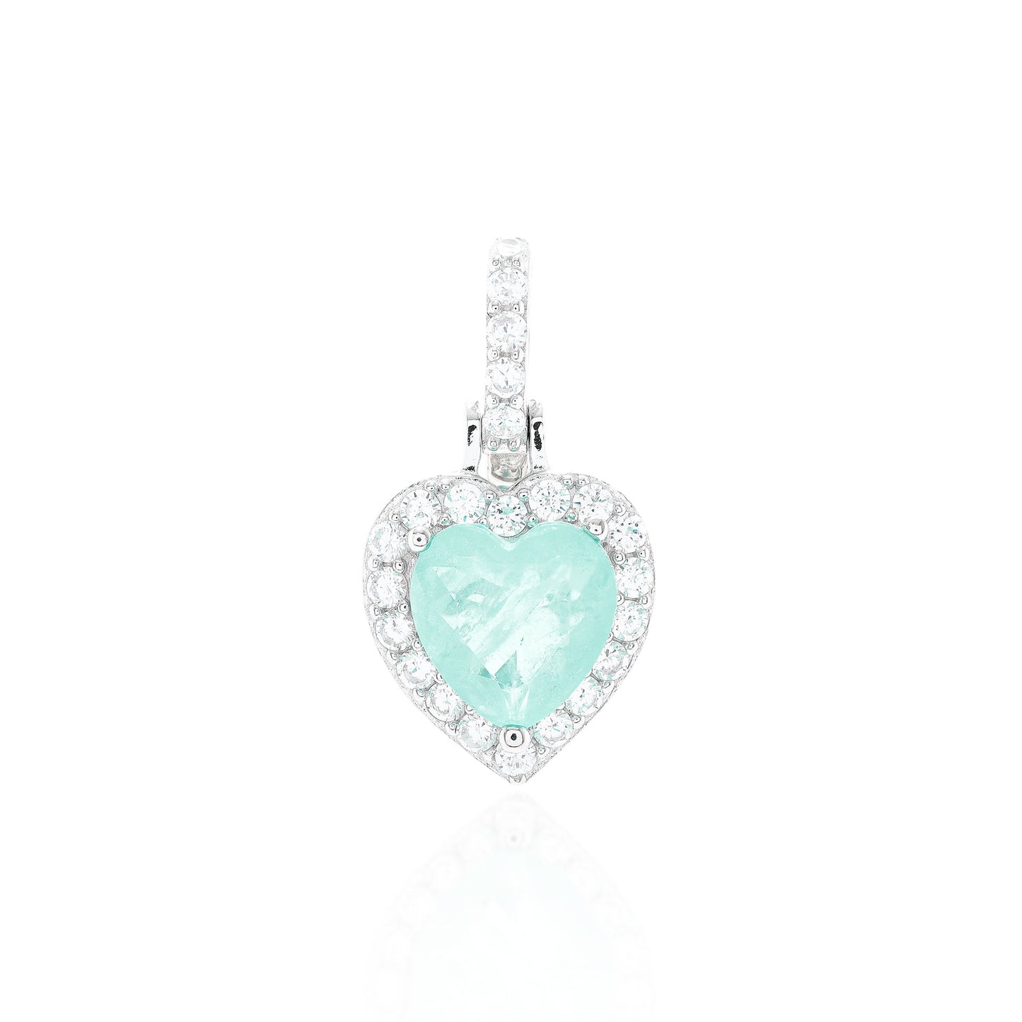 Belgravia Heart Natural Colombian Emerald Pendant