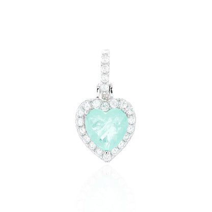 Belgravia Heart Natural Colombian Emerald Pendant