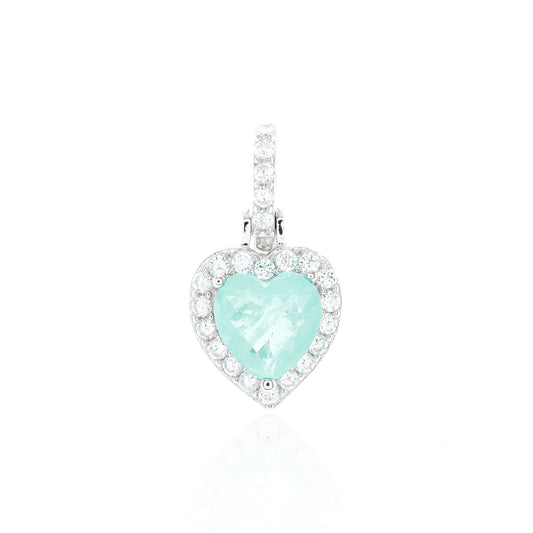 Belgravia Heart Natural Colombian Emerald Pendant