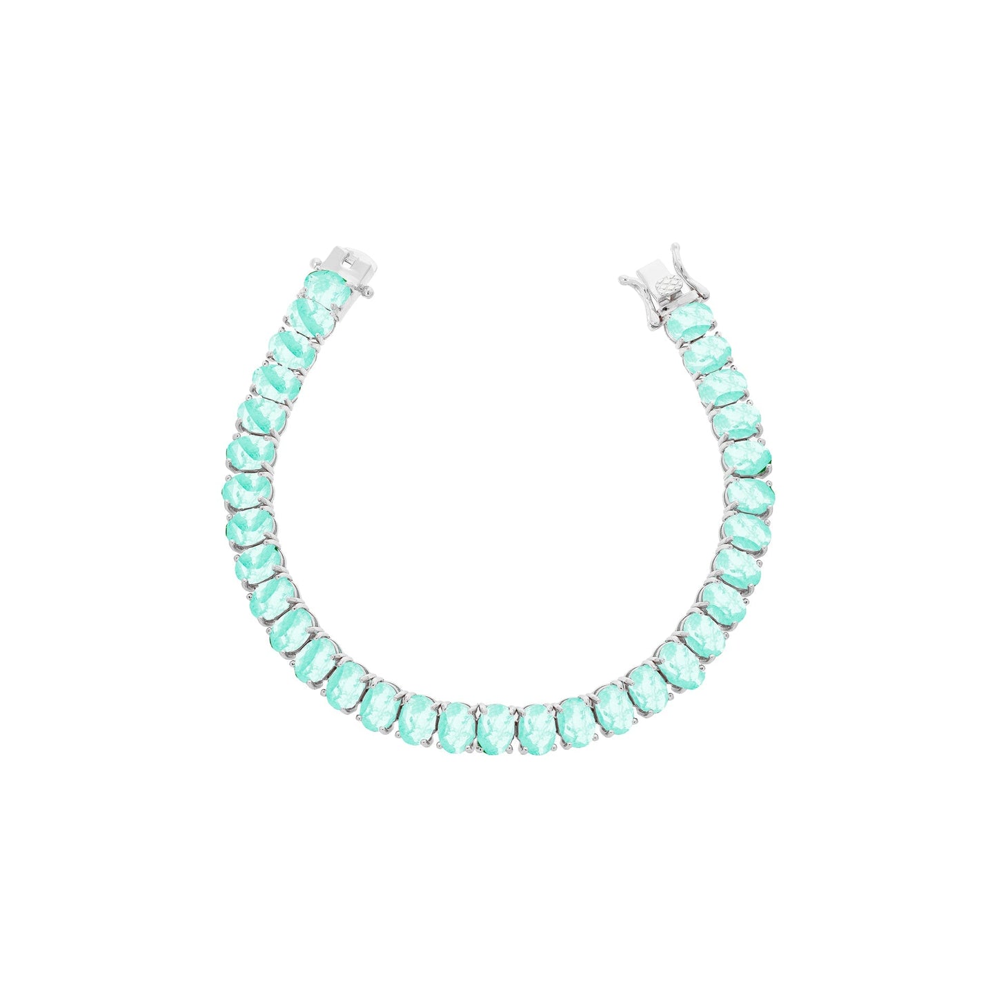 Muzo 6mm Natural Colombian Emerald Riviera Bracelet